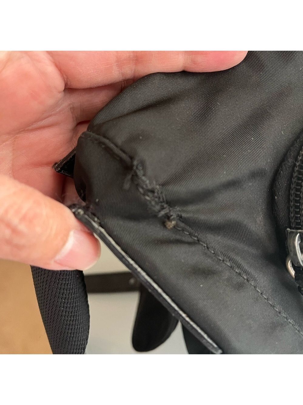 Prada Black Nylon Crossbody Messenger with Buckle Detail - Picture 7 of 16